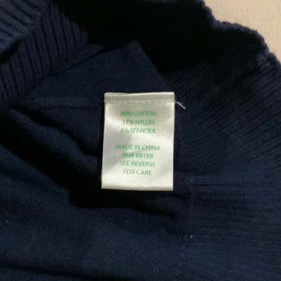 Lilly Pulitzer Blue M Sweater w/ pink accents - Picture 5 of 6